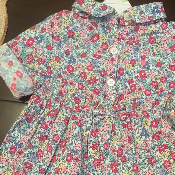 Little flower dress with flower headband - Picture 3 of 3