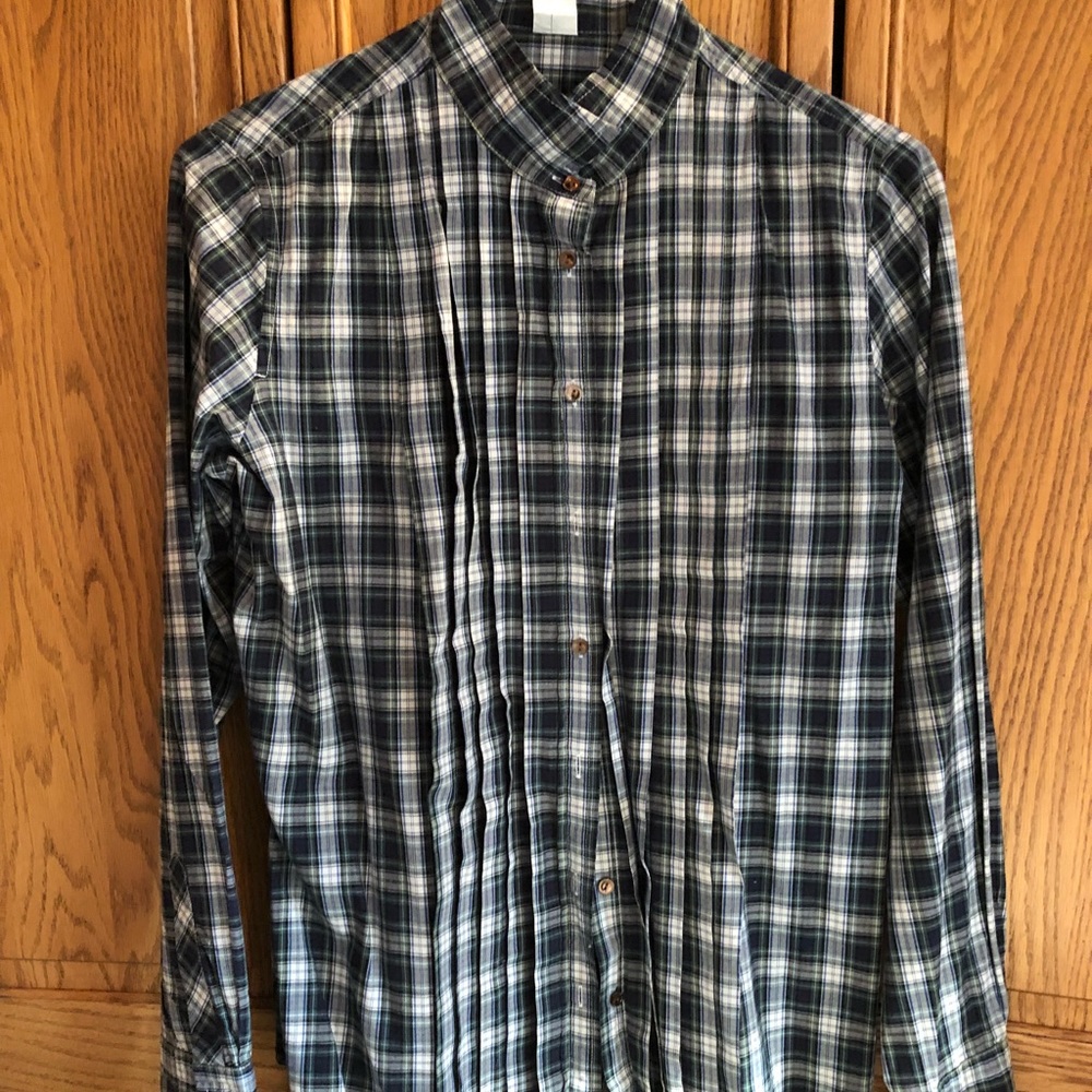 J Crew women’s plaid tab oxford