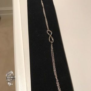 Diamond infinity bracelet