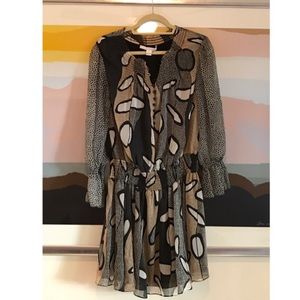 DVF Smocked Waist Dress