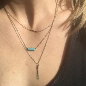 Cute gold layered necklace!