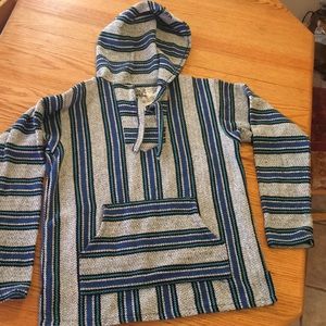 Authentic Mexican Tiburon Baja Pancho Sweater.
