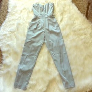 Sky blue jumper jumpsuit