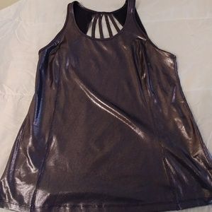 Lane Bryant metallic workout top