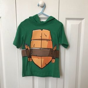 Teenage mutant ninja turtle hooded shirt size 3T