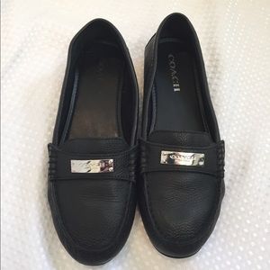 Coach pebble leather loafer
