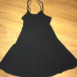 American Eagle black flowy dress