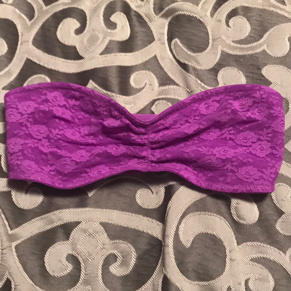 NWT. Never worn. Purple Bandeau