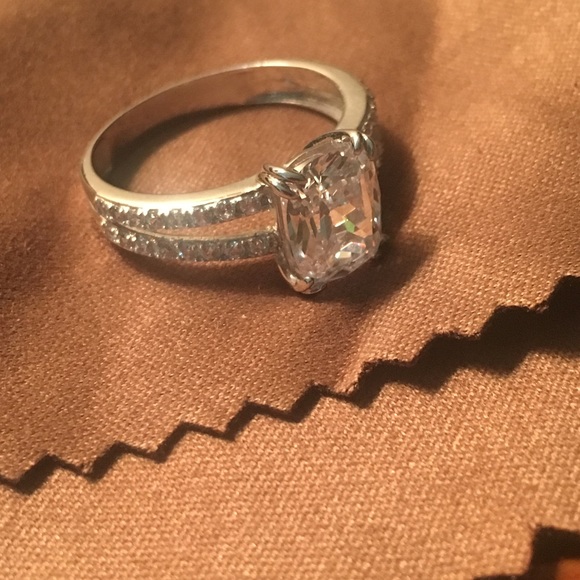 Jewelry - 3ct. Cushion Cut Amorphous Diamond Engagement Ring