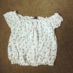 Brandy Melville floral crop top (the rio top)