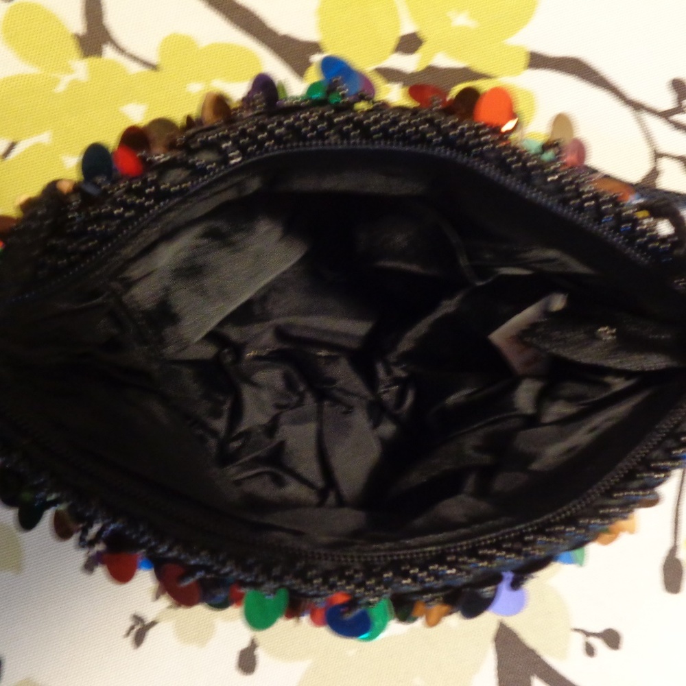 De LiLL Vintage  Sequins Mini Shoulder Purse - Picture 3 of 3