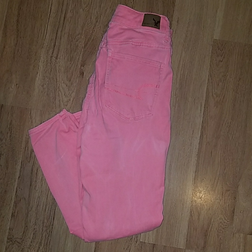 Hi-rise jegging crop super super stretch Am jeans
