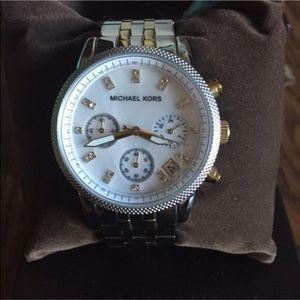 MK two tone watch