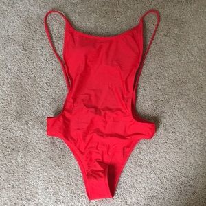 High Thigh Cut Backless Bikini