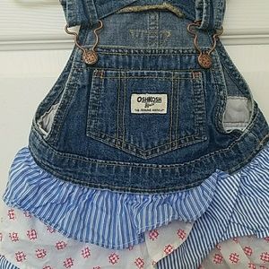 Denim and ruffle Dress