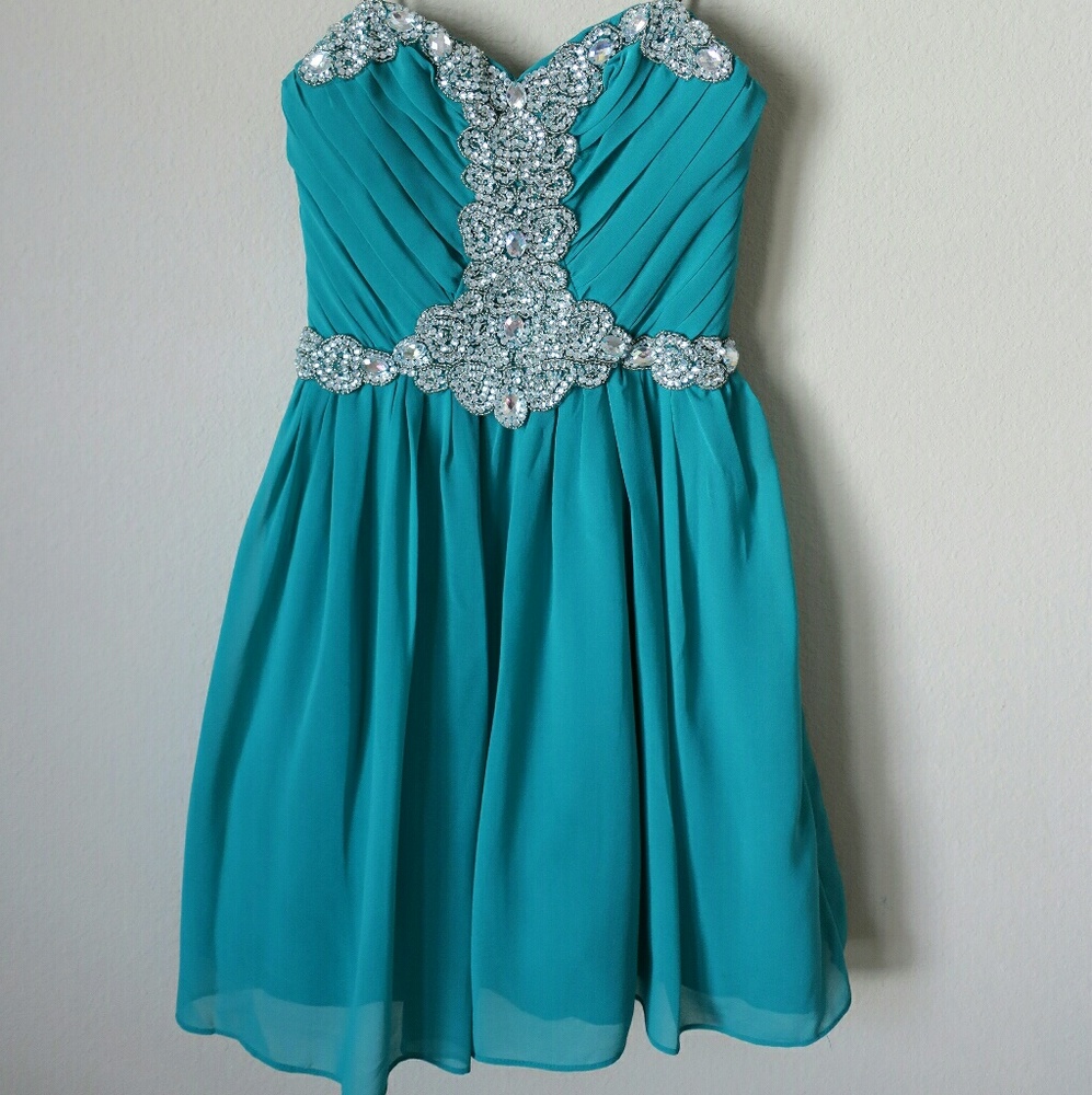 Green formal dress