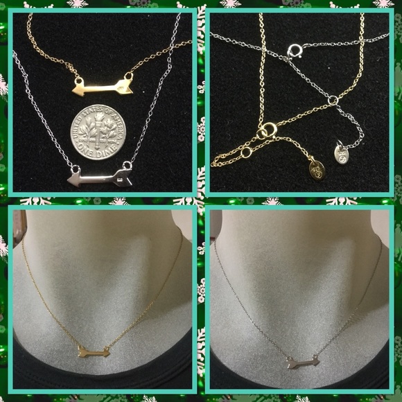 925 sterling silver arrow pendant necklace - Picture 2 of 2