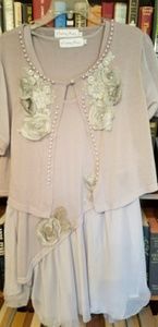 2 piece dress & cardigan