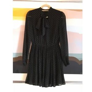 Zara Mini Pussy Bow Chiffon Dress