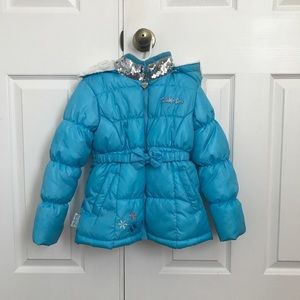 Twinkle Toes  blue winter jacket- size 5/6