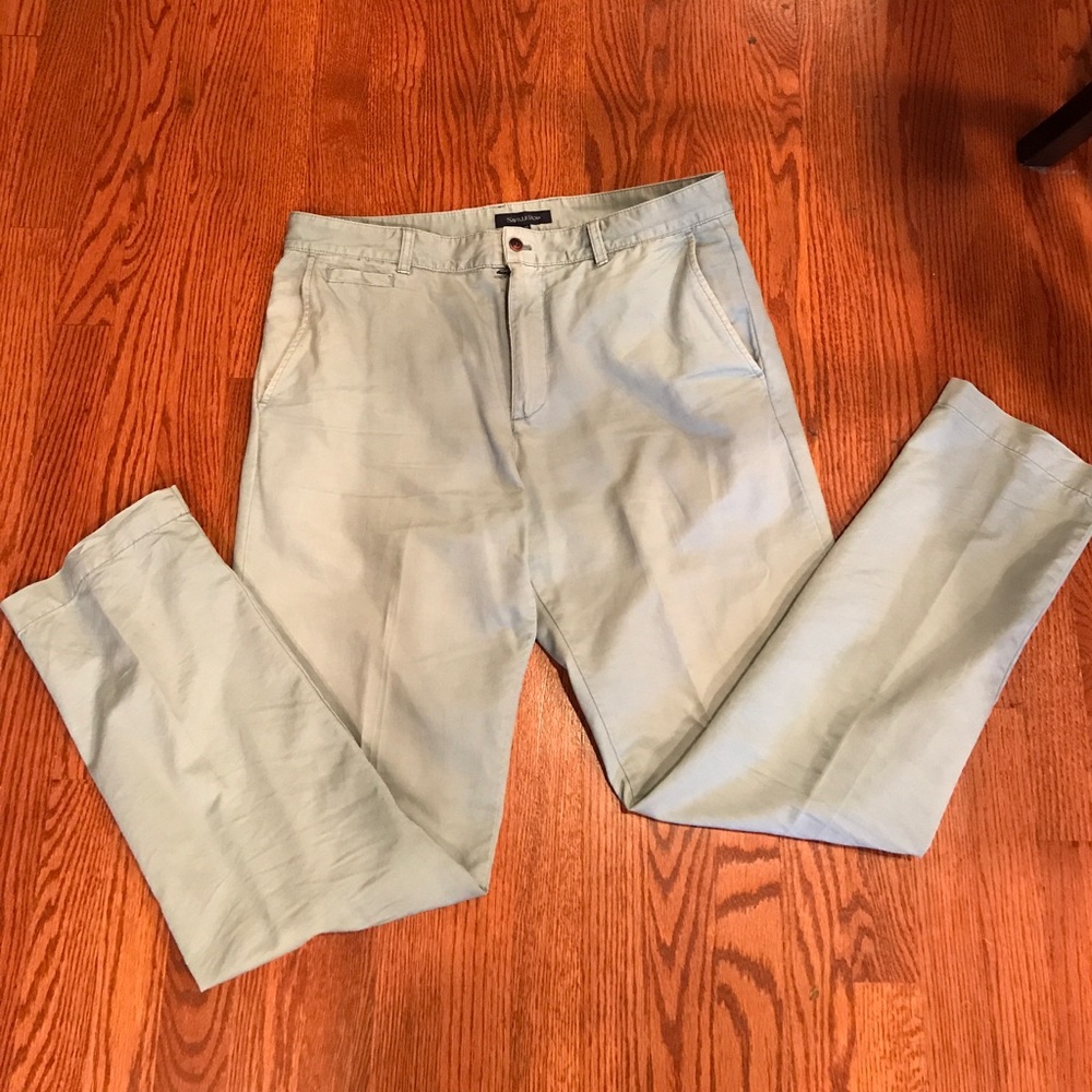 Men's khaki pants (color light blue gray color)