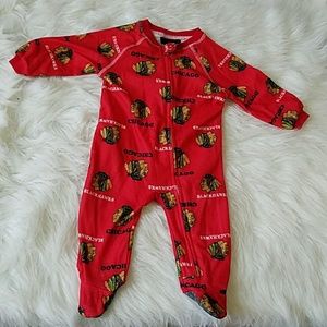 Blackhawks onesie