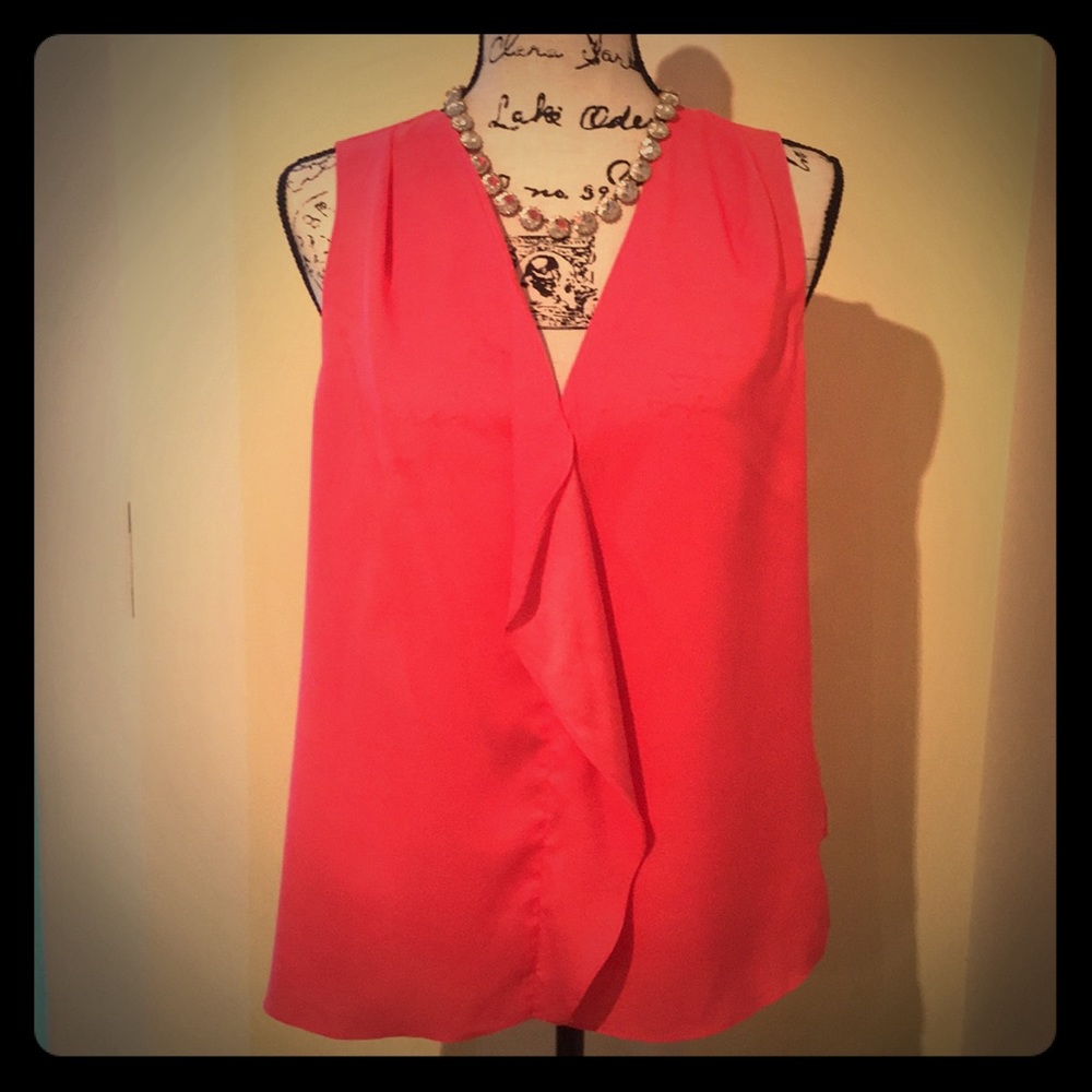 Kenneth Cole Sleeveless Coral Blouse