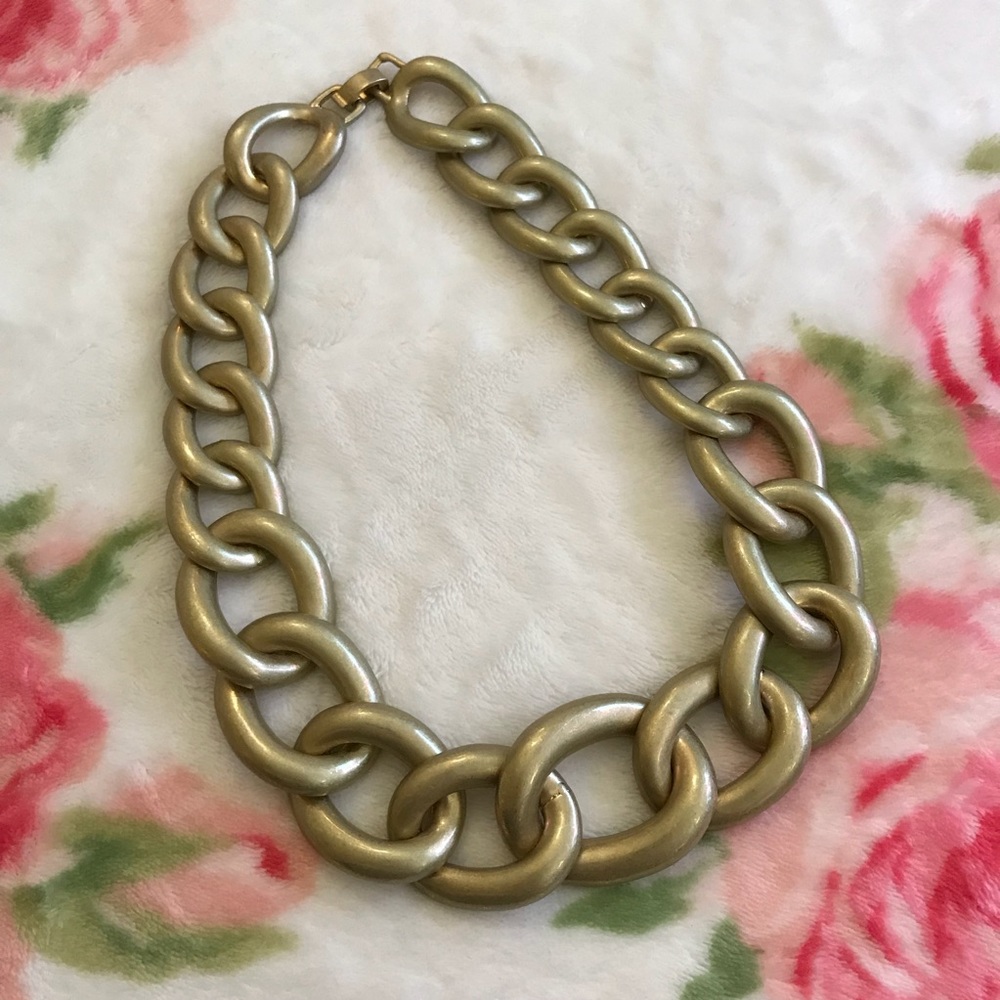 Kenneth Jay Lane Gold plated Chain Necklace