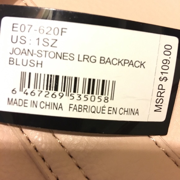 Bebe Large stoned backpack in Blush - Picture 5 of 6