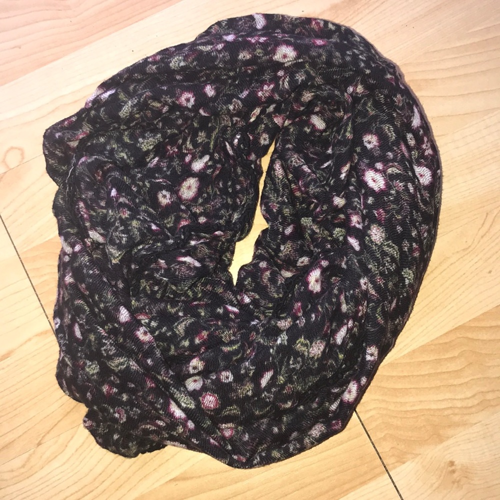 Floral infinity scarf