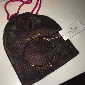 PRICE DROP!Gold Kate Spade bracelet with small bow