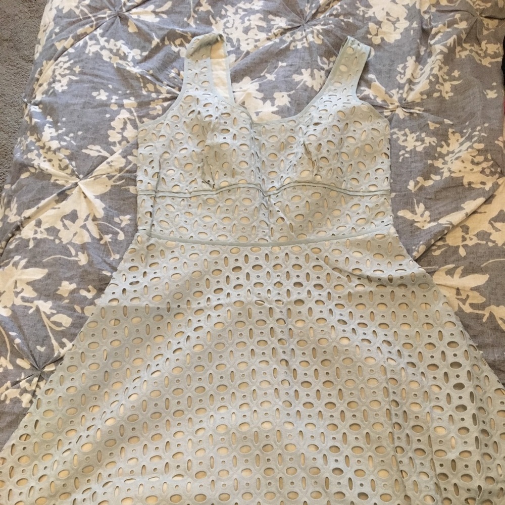 LOFT DRESS eyelet fit and flare