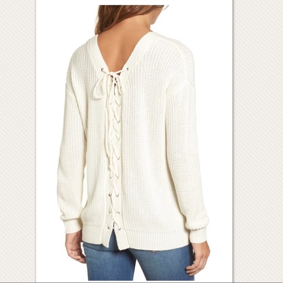 Sweaters - Beautiful lace up back sweater