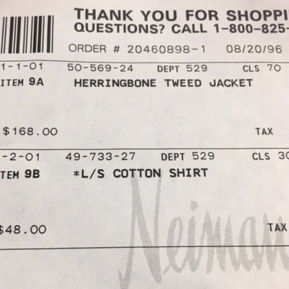 Size 4 Neiman Marcus Tweed Herringbone Blazer - Picture 8 of 8