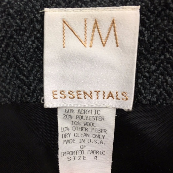 Size 4 Neiman Marcus Tweed Herringbone Blazer - Picture 7 of 8