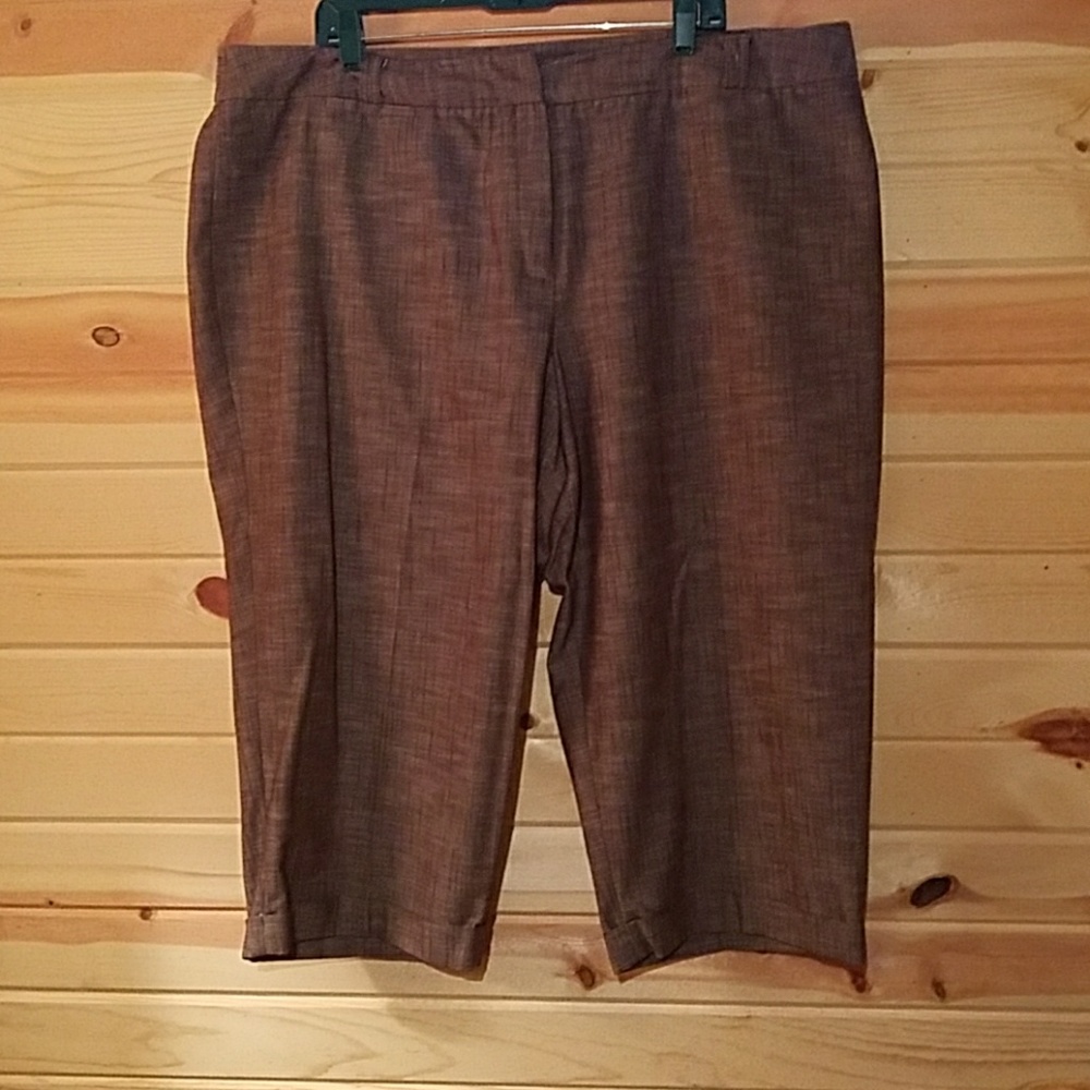 Brown dress capris size 22W