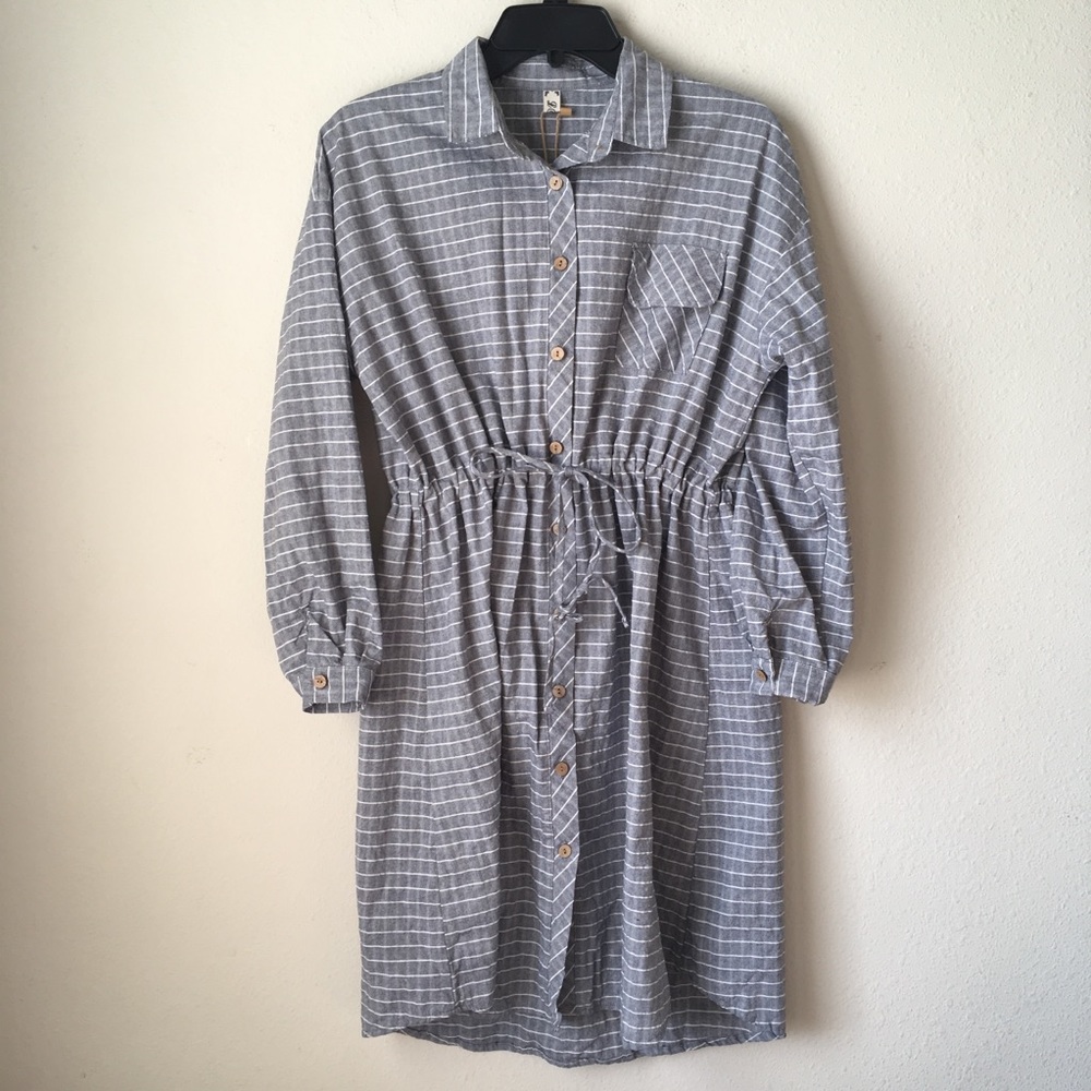 NWT Button Down Dress with a Pocket