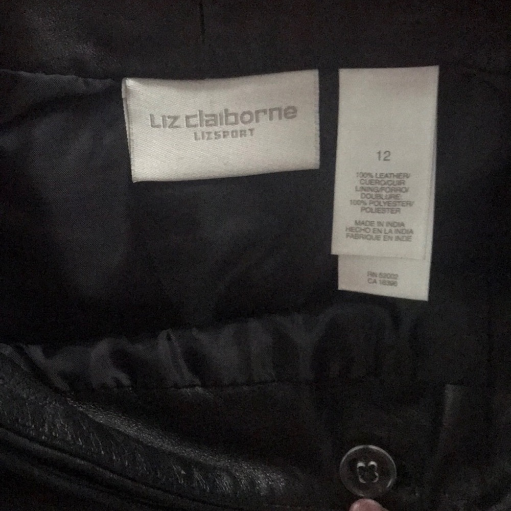 leather Liz Claiborne skirt