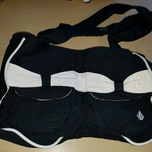 Volcom black & white purse
