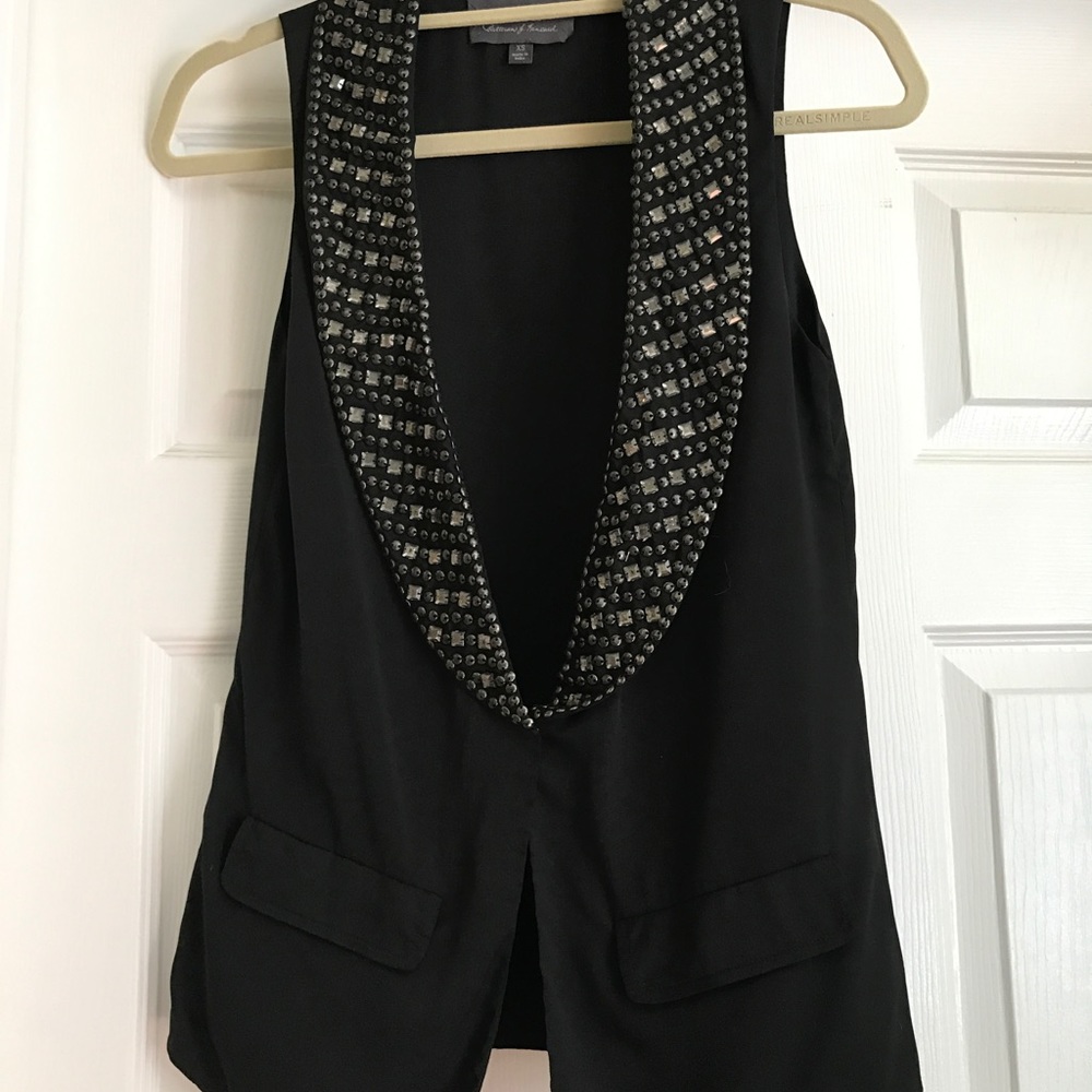 PJK Silk Vest with Embellishments