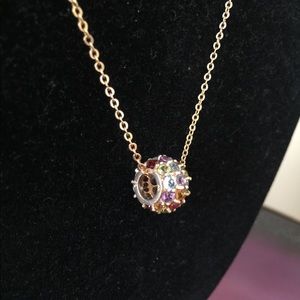 10k Yellow Gold Pendant With All Birthstones Gem
