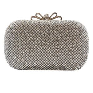 Brand new Rhinestone silver clutch.