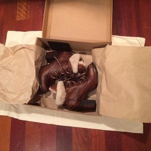 Freebird by Steven Swiss bootie in Cognac, size 7