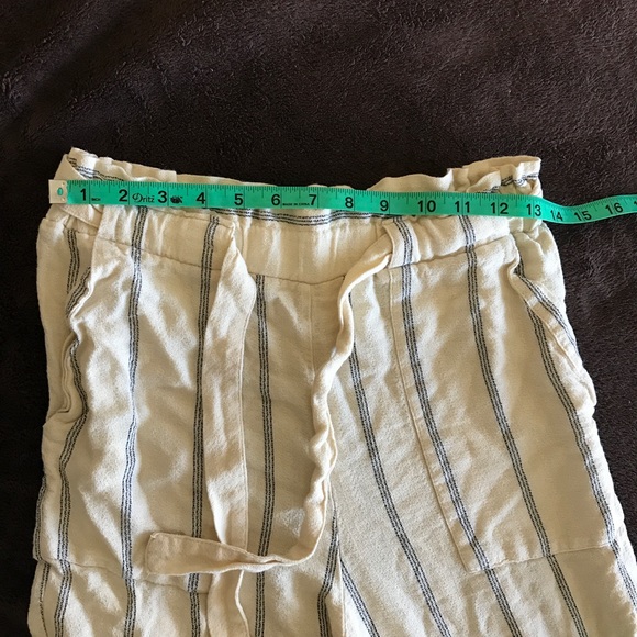 H&M linen stripped slacks - Picture 4 of 8