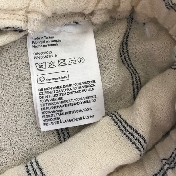 H&M linen stripped slacks - Picture 8 of 8