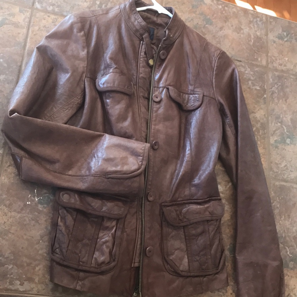 GAP leather biker jacket