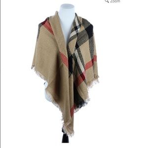 Plaid Blanket Scarf