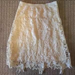 NWOT Cream Skirt