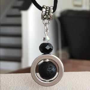 Black Lava Stone Diffuser Necklace