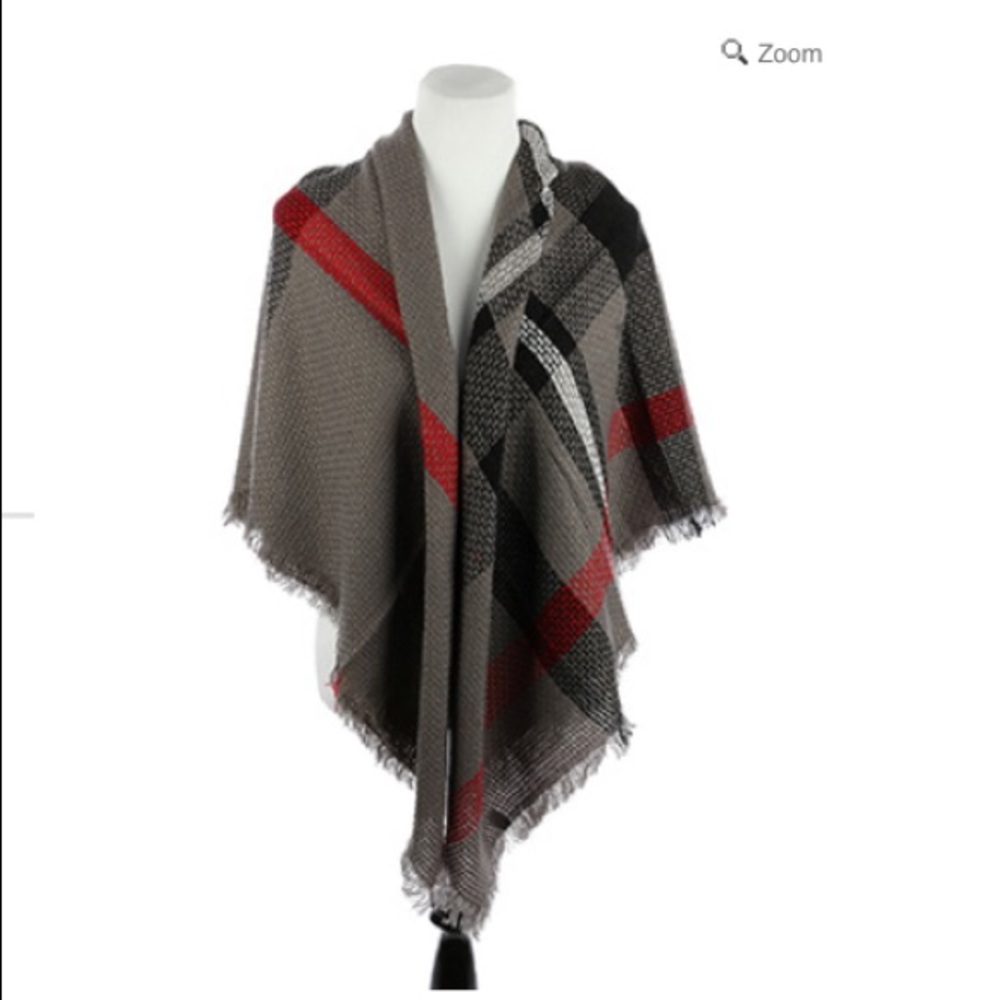 Plaid Blanket Scarf